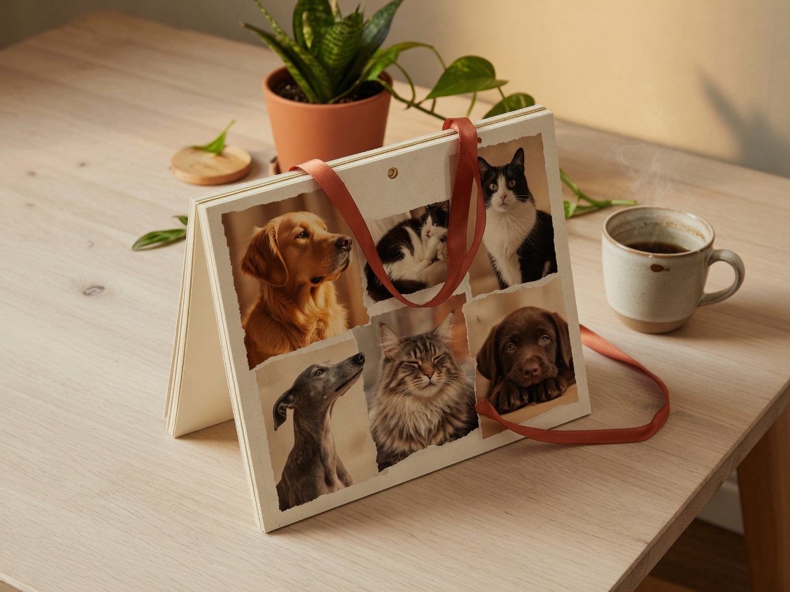 Product shot of the pet calendar